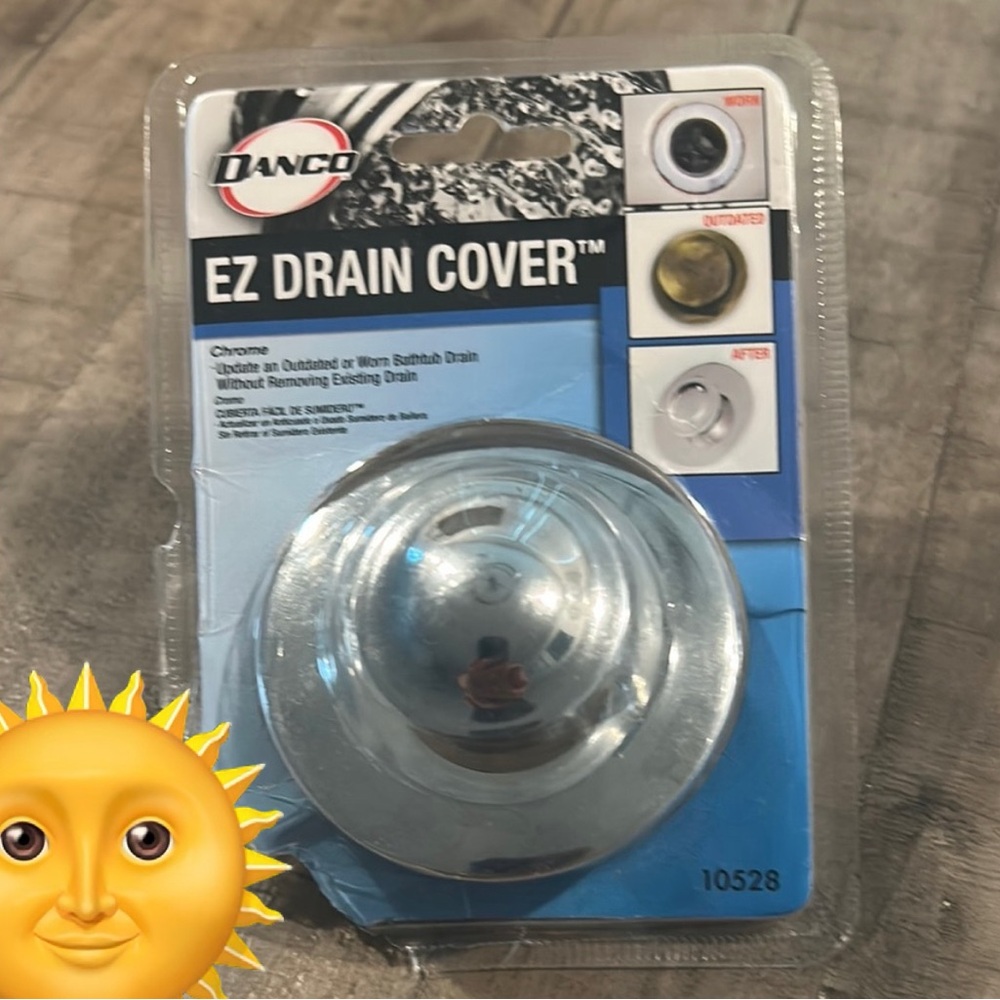 Danco EZ Drain Cover Replacement for Bathtub Basin Chrome Easy Push Button